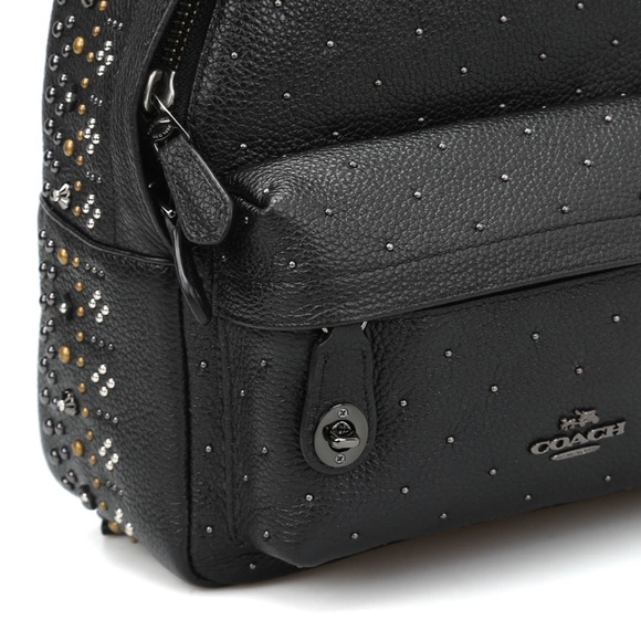Coach Mini Campus Studded Backpack - Picture 4 of 5